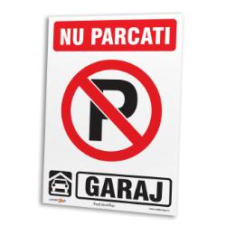 indicator nu parcati garaj <span class=