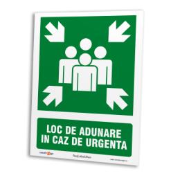 loc de adunare in caz de urgenta <span class=